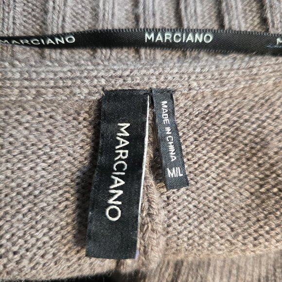 MARCIANO Sweater Cardigan Embroidered Bird Floral Long Sleeve Tie Belt Size M L - Picture 8 of 8